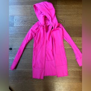 Lululemon pink hooded jacket